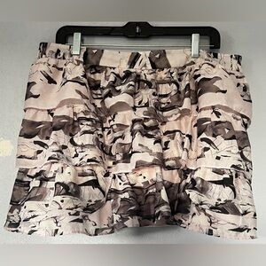 Jessica Simpson Nicolette Tiered Ruffle Mini Skirt size 15-16, Abstract Pattern